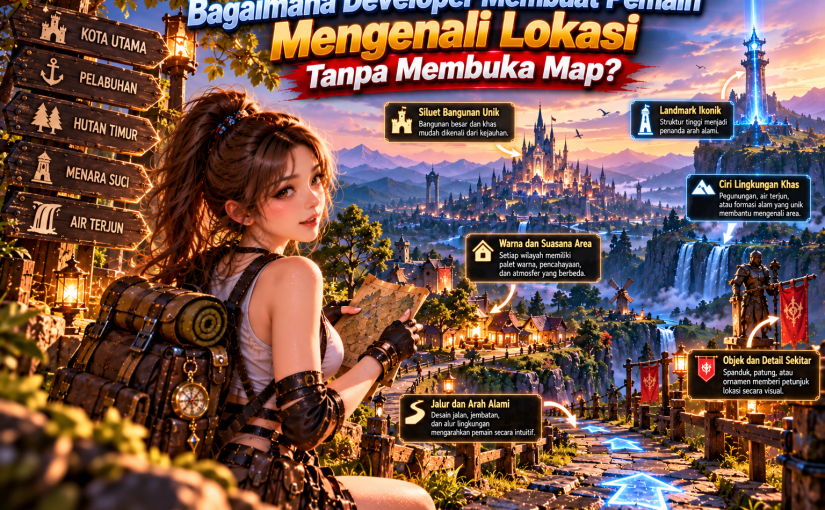Bagaimana Developer Membuat Pemain Mengenali Lokasi Tanpa Membuka Map?